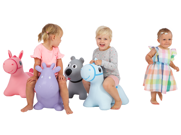 Hoppimals Tootiny Animal Sauteur Gonflable Vache, Animal Sauteur